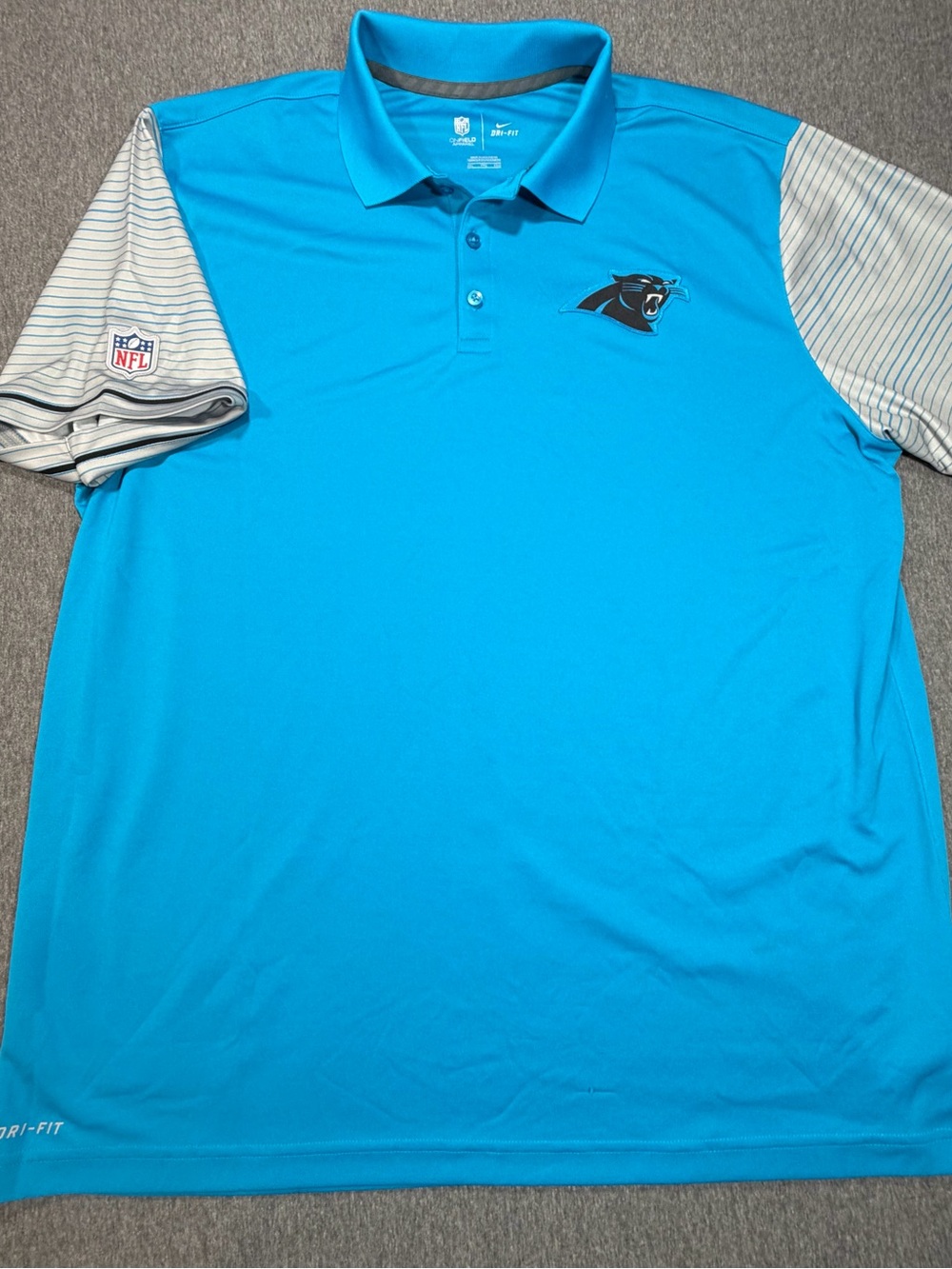 Carolina Panthers Nike On Field Mens XXL Polo Dri Fit NFL Performance